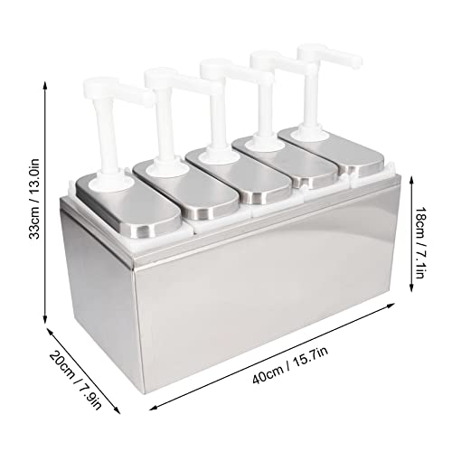 Balde Bomba de Condimento Bomba de Aço Inoxidável Dispensador de Molho Compota de Salada Tempero Bom