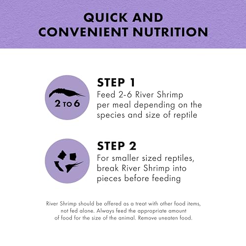 Zilla Reptile Food Munchies River Shrimp for Turtles, Salamanders, Axolotls, and Large Tropical Fish, 2-Ounce - Thumbnail 3