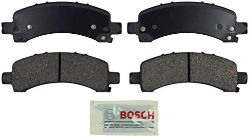 Bosch BE974 Blue Disc Brake Pad Set for Chevrolet: 2003-15 Express 2500, 2003-14 Express 3500; GMC: 2003-15 Savana 2500, 2003-15 Savana 3500 - REAR