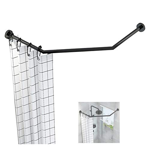 Barre de douche incurvée réglable, solution antirouille pour fixation murale