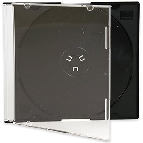 Media Replication CD Jewel Case 5.2mm Slimline Black or Clear Tray Cover