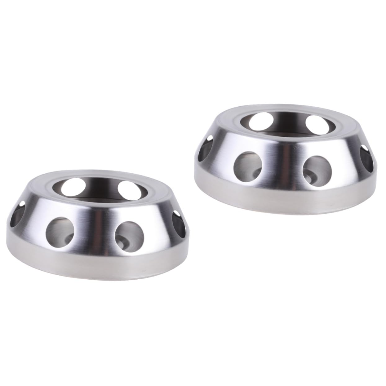 Ciieeo 2pcs Tea Warmer Teapot Candle Holder Stainless Steel Base Milk Warmer Decorative Candle Stick