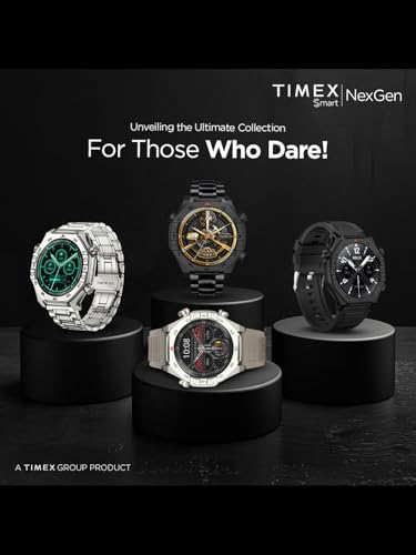 Image of TIMEX Smart NexGen 1.43 inch(3.6cm) AMOLED Display with Functional Crown and BT Calling Smartwatch for Unisex - TWTXW702T
