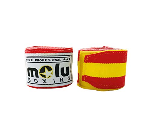 MoluBoxing - Venda semielástica 4,5 Metros, Color: Bandera España Cover