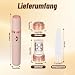 Epilierer Damen Gesicht - Doppelkopf Gesichtsrasierer Frauen mit LED Licht, 2-in-1 Damenrasierer Elektrisch, Rasierer Damen für Lippen, Arme, Achseln, Bikinizone, USB-aufladbar Intimrasierer, Epilator