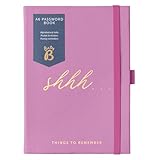 Busy B - Passwortbuch - Pink Kunstledereinband - Alle Ihre Internet-Passwörter an einem Ort -...