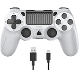 Wireless Controller for PS4, Gamepad with Vibration, Speaker, Audio Jack, Six-axis Gyroscope Sensor, Screenshot, Touchpad, Controller for PS4/Pro/Slim/PC