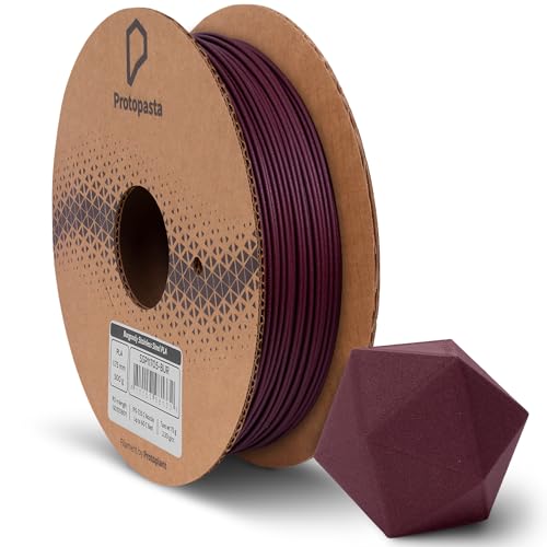 Protopasta Burgundy Stainless Steel Filled PLA 3D Printer Filament | ProtoPlant Metal-Filled PLA Printer Filament | 60% 