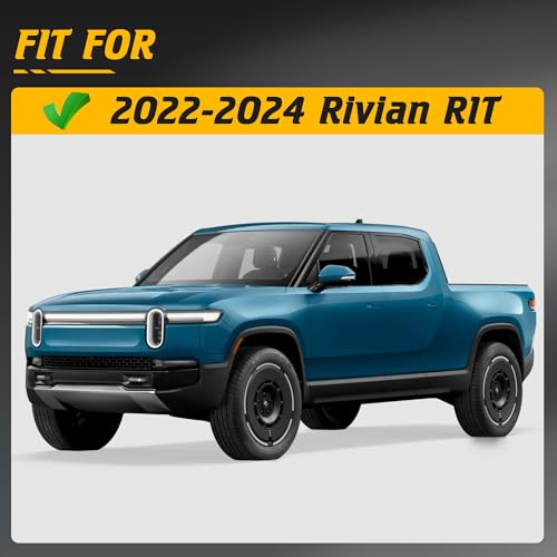 Estribos laterales para Rivian R1T 2022-2024 acero negro miniatura 2