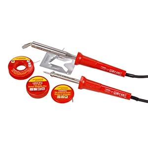 ROTHENBERGER Industriële professionele soldeerboutset, 5-delig in koffer, soldeerstation, soldeerpunten, solderen 25 tot 80 W, elektrotechniek, reparaties, professionele hobbyknutselaars – 35060
