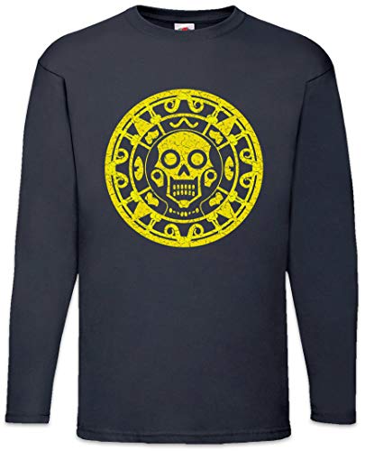 T-Shirt à Manches Longues Aztec Skull Symbol Urban Backwoods pour Homme