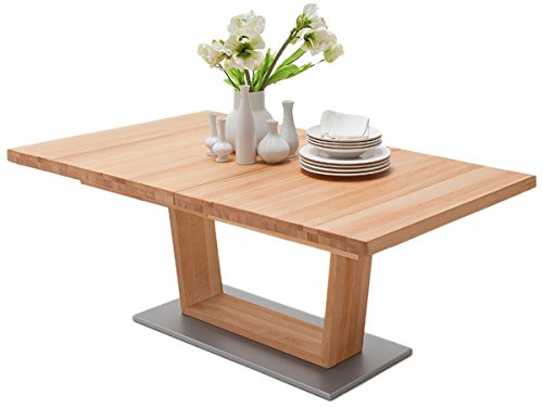 Preisvergleich Produktbild möbelando Esszimmertisch Esstisch Auszugstisch Ausziehtisch Küchentisch Tisch Carina I (Kernbuche, 180(270) x100 cm)