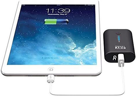 Tzumi Pocket Juice 5200 mAh/2.1A Output Portable Power Bank USB Charger Compatible with iPhones, Samsung Galaxys, Androids, Tablets and Other Mobile Devices, Black