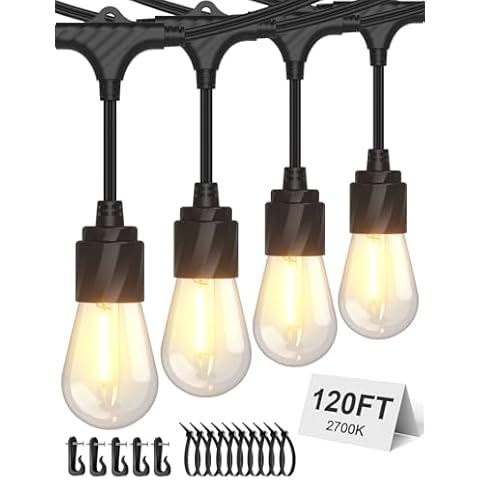 XMCOSY+ 120FT Waterproof String Lights Cover