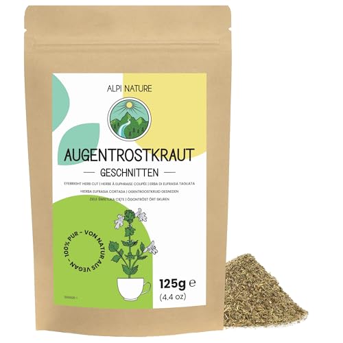 Alpi Nature Eyebright Herb 125g 4.4 oz Eyebright Loose Leaf Tea Dried and Cut Eufrasia Herb