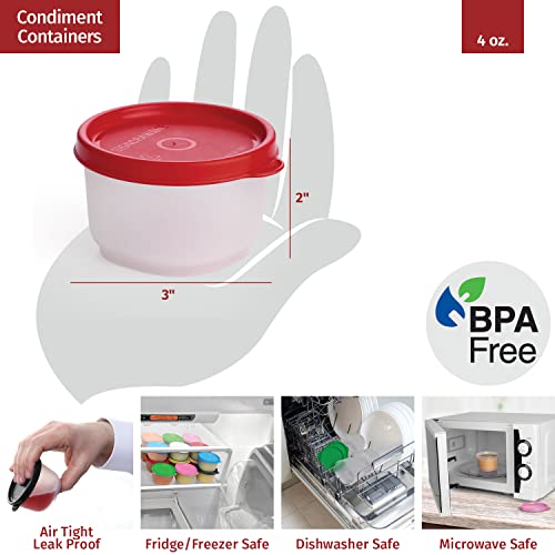 Image of Signoraware Mini Fresh BPA Free Plastic Containers (130ml x 8 | Set of 8 | Multicolour)