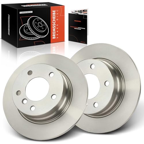 Frankberg Brake Disc Set incl. 2x Discs Rear Solid Ø280mm Compatible with 1 Series E81 116i 116d 1 Series E87 116i 116d 118i 118d Replace# 34216764647,34216855001