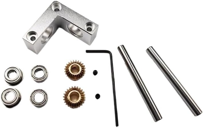 4/5mm Mini Right Angle Rotator Small 90 Degree 1:1 Gearbox Bevel Gear Commutator Model Transmission Case(4mm to 4mm)