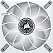 CORSAIR ML120 LED Elite, 120mm Magnetic Levitation White LED Fan with AirGuide, Single Pack - White Frame