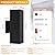 YOFOVI Outdoor Wall Lights, 2 Pack Waterproof Exterior Lighting Fixtures, Anti-Rust Outdoor Light Fixture Black Aluminum Porch Lights for Garage