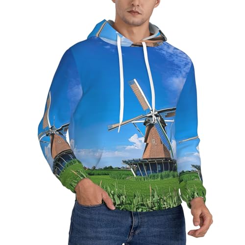 Sweat à capuche homme EdWal Windmill en polyester avec poche kangourou
