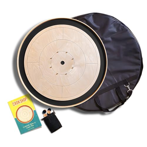 Crokinole Board Game con superficie de juego de 26 pulgadas miniatura 1