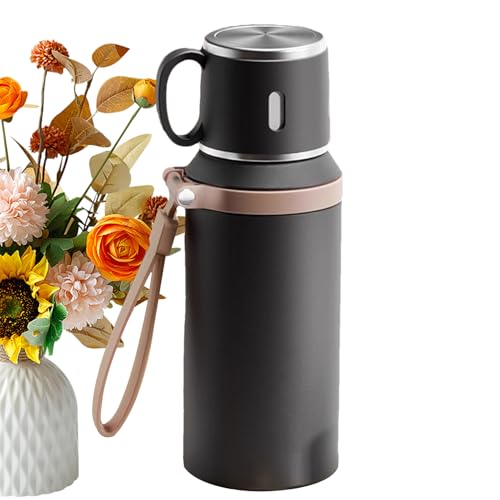 ETUCYNG Thermobecher aus Edelstahl | Thermosflasche für Reisen, Isolierbecher, wiederverwendbar, für Sport, Wandern, Büro, tragbar, ohne Auslaufen