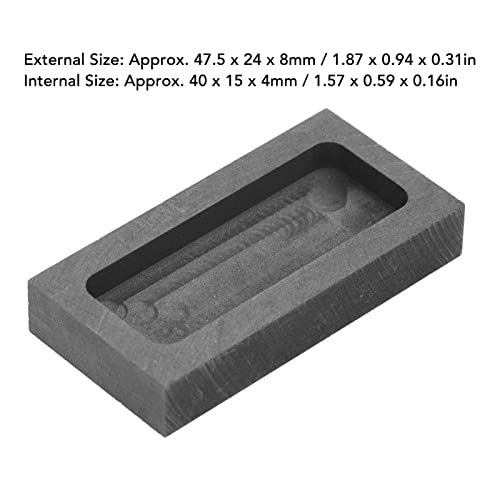 Molde de Grafite, Boa Estabilidade Térmica, Lingote de Capacidade de 2,1 Ml para Artesanato