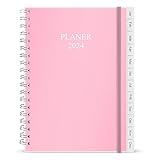 PLANNERÜBERSICHT - Kalender 2024 Planer, January 2024-Dezember 2024, Der Planer enthält eine Jahresübersicht (Kalender von 2024-2025), Feiertage, 2 Kontaktseiten, 12 Monatskalenderabschnitte, 53 Wochenabschnitte und 14 Seiten (liniert) für Notizen, Listen, Ziele usw., die Ihnen helfen, Ihr Leben effizient zu verwalten und Ihre Ziele perfekt zu erreichen