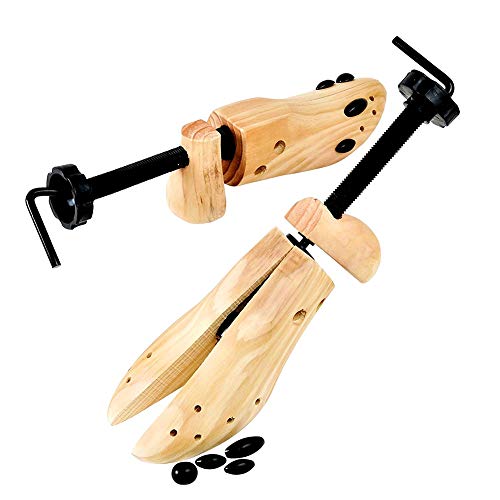 Outtybrave Écarteur de Chaussures pour Femme et Homme en Bois pour Pieds Larges, oignons ou callosités, 39-41 Yards, 39-41 Yards