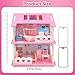 MOLINGXUAN Dollhouse - Cute Style Dollhouse Toy with Light, Slides and Furniture Accessories, Ideal for Collectors and Hobbyists Who Love House Miniatures
