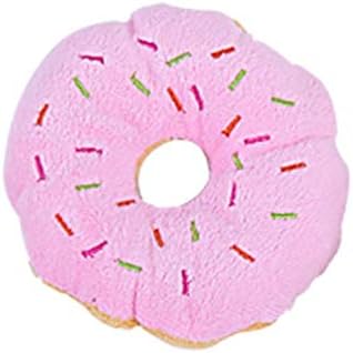 Lovely Pet Dog Puppy Cat Squeaker Quack Sound Toy Chew Donut Play Toys