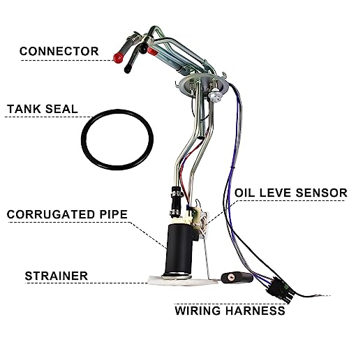MuRealy Fuel Pump Assembly Compatible with 1988-1995 Chevrolet Chevy GMC C/K 1500 2500 3500 4.3L 5.0L 5.7L 7.4L,Upgraded Enhanced Turbo Pump Replacement Easy Assembly