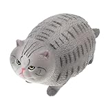 Toddmomy Katzenfigur Für Innen Und Außendekoration Realistische Kurze Katzenstatue Niedliches Katzenmodell Als Spielzeug Und Deko Für Katzenliebhaber Geschenkidee Für Anlässe Wie