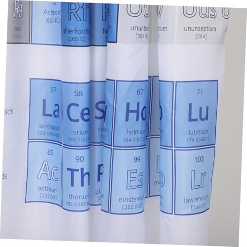 Rideau de salle de bain imperméable doublure douche imprimée tableau éléments - 4