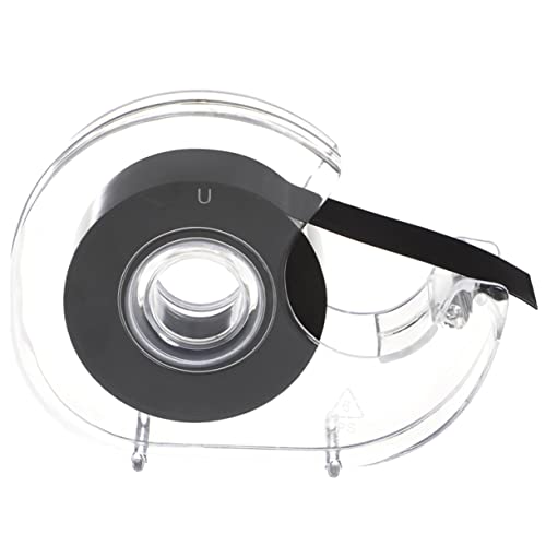 Operitacx 1 Rollo cinta magnética arcon congelador heladera frigorficos esparadrapo transparente magnetic tape glue banda magnética tiras magnéticas adhesivas imán pegajoso el plastico Black