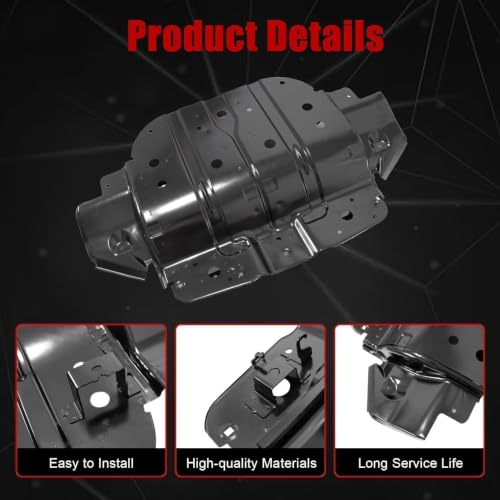 Image of FZJDSD Black Under Engine Cover Skid Plate Belly Guard 51410-0C010 Compatible with Toyota Tundra Sequoia 2007-2021