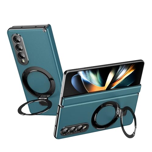 Coque Galaxy Z Fold 3 antichoc verte résolvant le problème de charnière avec support réglable