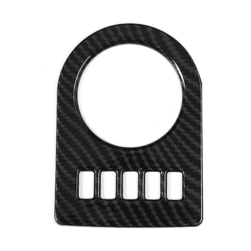 Molduras interiores Marco De Cubierta De Cuadro De Mandos De Caja De Cambios ABS Estilo Fibra De Carbono Para XF XE XJL XJ F-PA CE F Pace