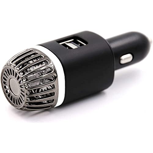 Purificatore d'aria per auto agli ioni negativi, con caricatore doppio USB di Baceyong, elimina odori, fumo di sigaretta, inquinamento, polline e peli di animali.