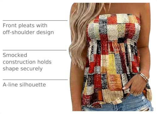 SZSMFZ Women Summer Backless Tube Top Strapless Shirts Bandeau Tank Tops by SZSMFZ - Used condition - Image 3