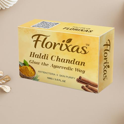 Image of Haldi Chandan Soap 100g Pack of 2 | Ayurvedic Herbal Bath Bar Turmeric Sandalwood Glow Brightening Natural Smooth Skin Unisex