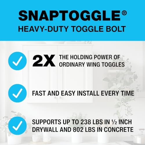 Image of TOGGLER SNAPTOGGLE BB Toggle Anchor, Zinc-Plated Steel Channel, Made in US, 3 /8 inch to 3-5 /8 inch Grip Range, for 1 /4 inch-20 UNC Fastener Size (Pack of 200)
