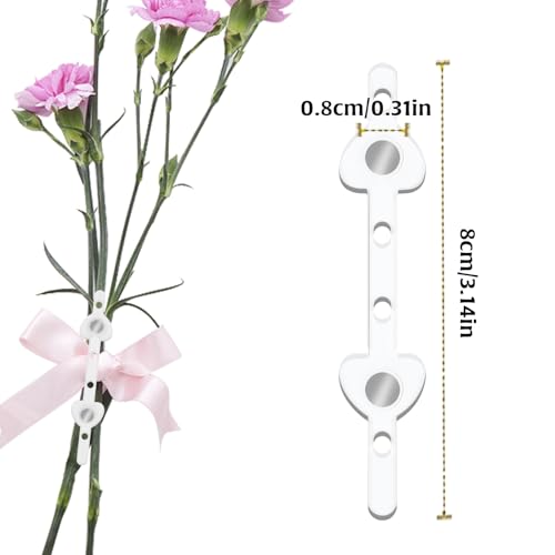 Image of 15Pairs Boutonniere Pins Floral Boutonniere Magnets Decorations, Transparent Corsage Pins Brooches Decors Magnetic Boutonniere Clips, Boutonniere Magnets Supplies for Wedding Bride Groomsmen Decors