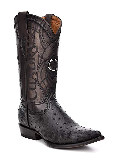 Cuadra Pointed Toe Ostrich Western Boots (10.5 D(M) Us, Black) #TOP15