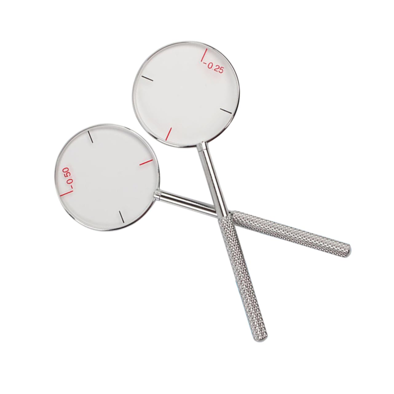 ULTECHNOVO 6 Uds Lente De Cilindro Herramienta Kit Óptico 25 Lente Óptica Cilindro Lente De Cilindro Equipo De Optometría Caso Cilindros Cruzados Gafas Kit De Lentes De