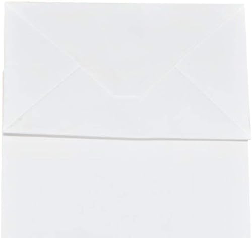 Miniatura 7 de Bolsas de papel Kraft de color blanco mediano con asas a granel, bolsas de regalo Bagmad 8x4.75x10in, bolsas de regalo para manualidades, compras al