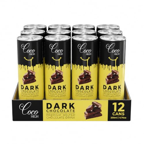 Image of CocoHigh Dark Chocolate Drink 2.4L (12 x 200ml) | Luxury Chocolate Milkshake | Ready-to-Drink Milkshake Made with Real Chocolte | | No Added Preservatives