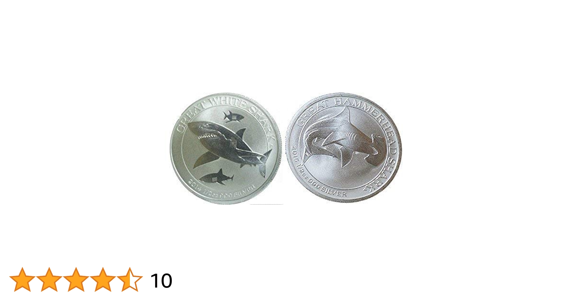 Australia Shark Silver Coin Set - 2014 1/2 oz Silver Great