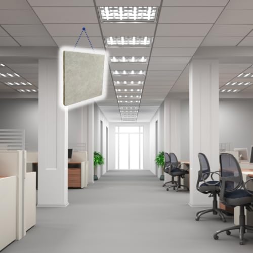 Soundsulate Sound Absorbing Acoustical White/Light Gray Ceiling Tiles, 3 Sizes